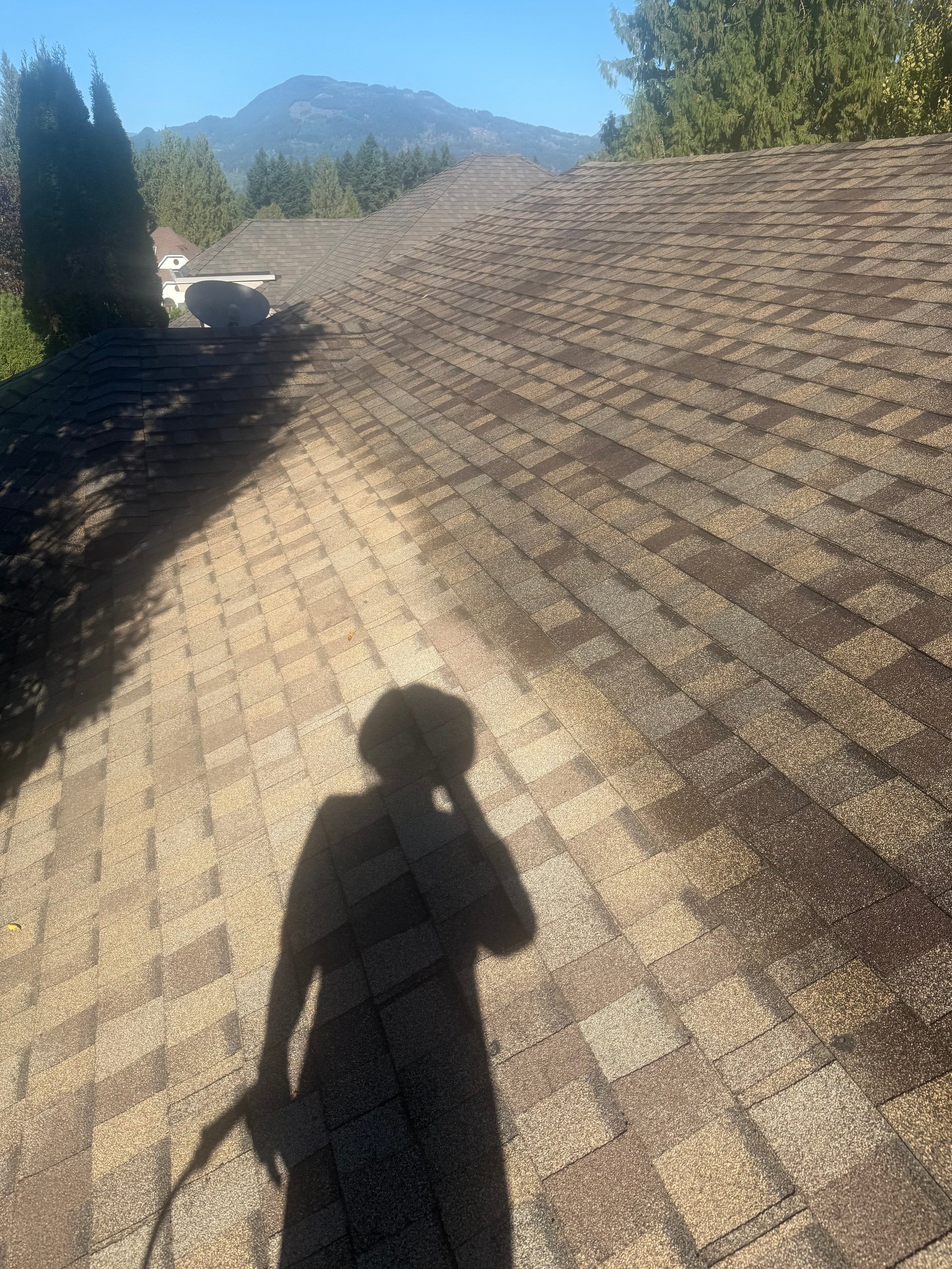 Clean protected concrete and exterior surfaces at a Chilliwack home after GoNano treatment